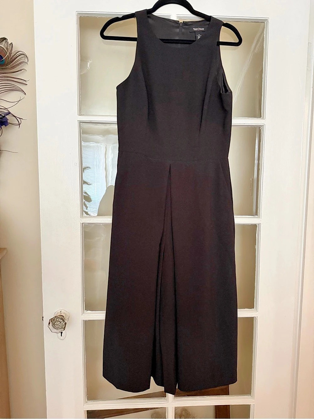 White House Black Market Black Wide Leg Jumpsuit